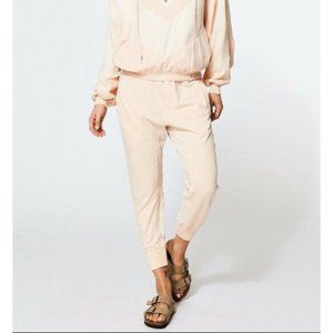 NWT Young Fabulous Broke Peach W Brushed Satin Jog
